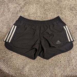 Women's Black Adidas Medium Shorts, Climalite